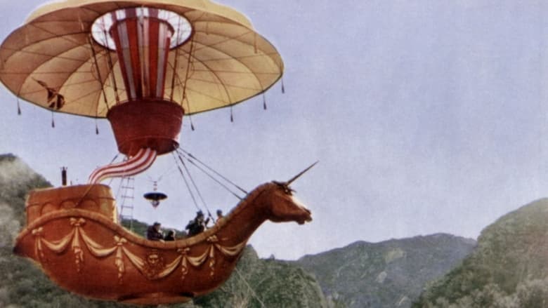 кадр из фильма Пять недель на воздушном шаре