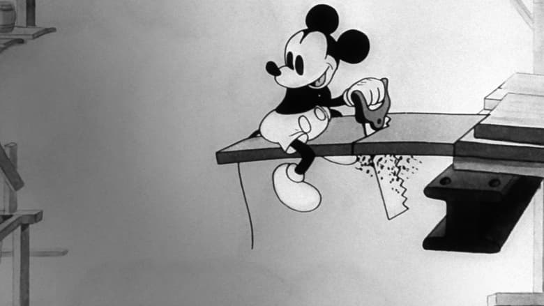 кадр из фильма Микки Маус на стройке