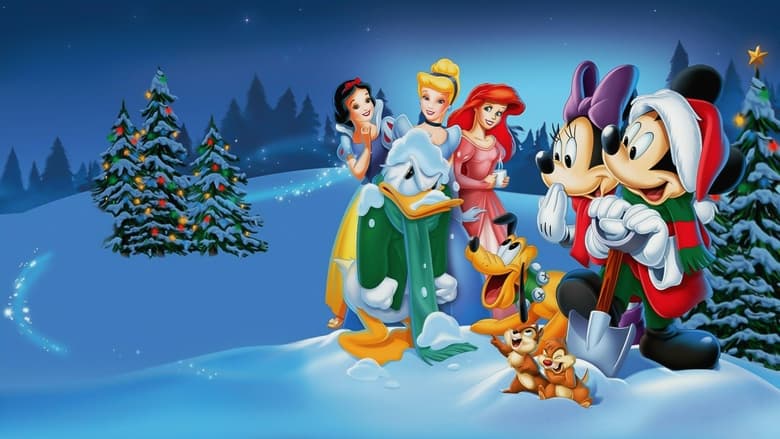 кадр из фильма Волшебное Рождество у Микки: Заваленный снегом мышиный дом