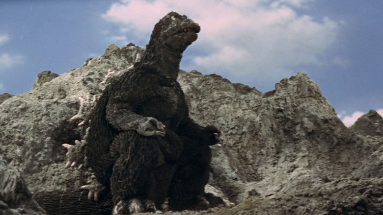 кадр из фильма Годзилла против Морского монстра