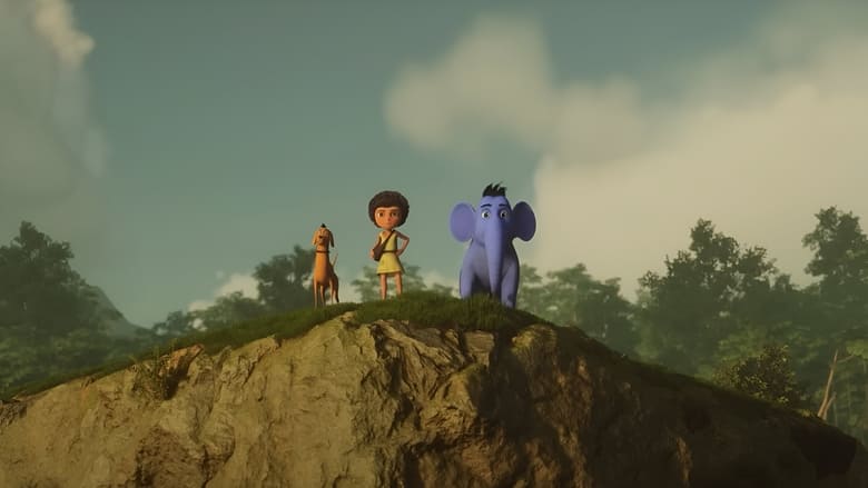 кадр из фильма Книга джунглей и слоненок Бимбо