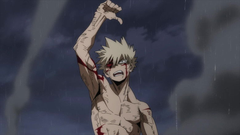 кадр из фильма Моя геройская академия. Фильм 3: Миссия мировых героев