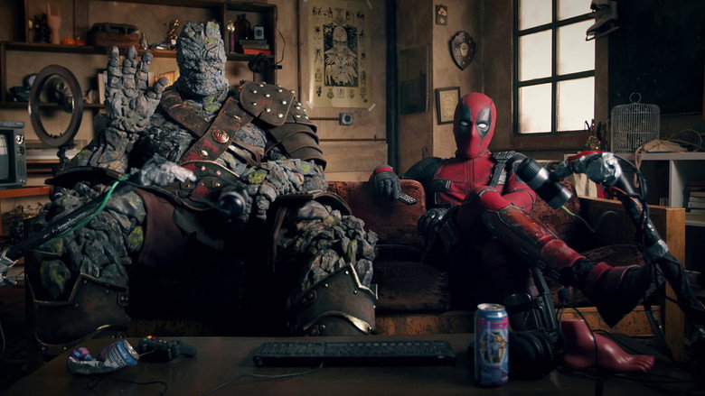 кадр из фильма Deadpool and Korg React