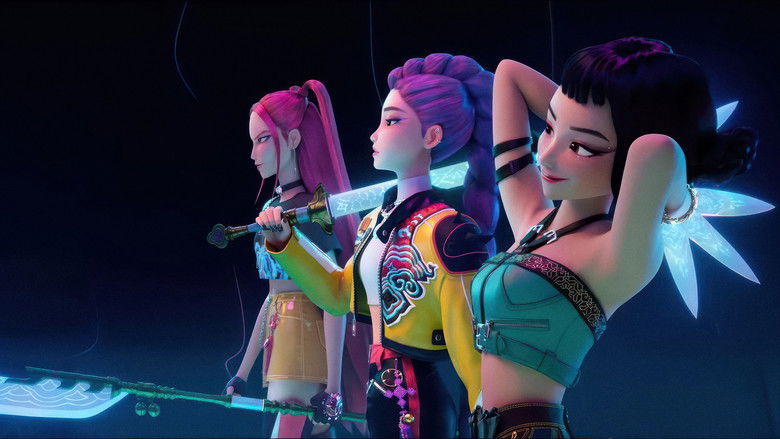 кадр из фильма Кейпоп-охотницы на демонов