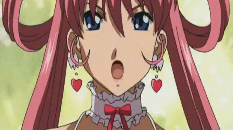 кадр из фильма Розовый Мотылёк, воительница в неглиже