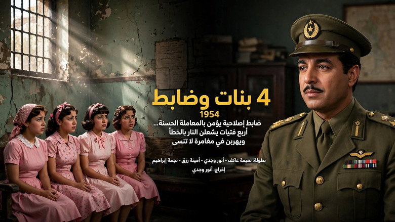 кадр из фильма أربع بنات وضابط