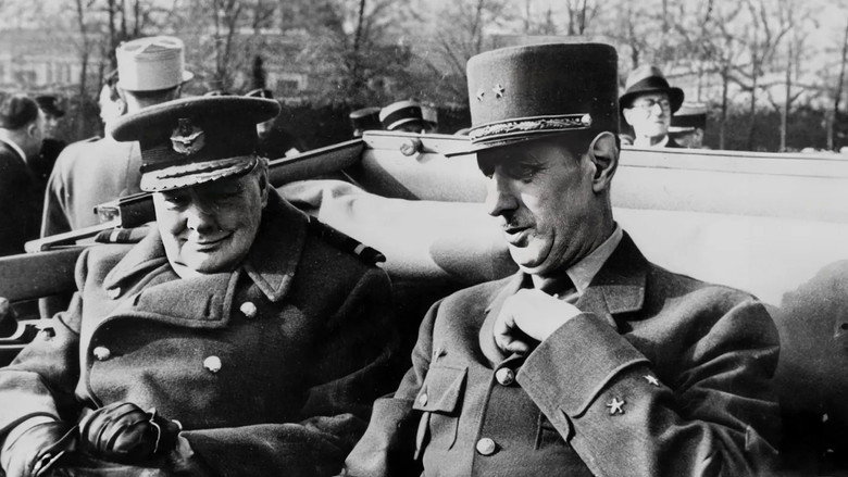 кадр из фильма De Gaulle versus Churchill : mémoires de guerre, guerre des mémoires