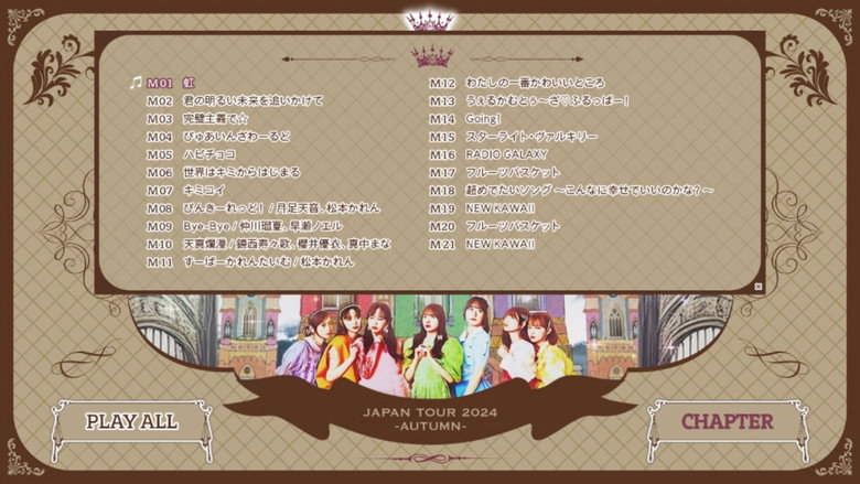 кадр из фильма 2nd LIVE FILM FRUITS ZIPPER JAPAN TOUR 2024 - AUTUMN THE STORY OF SEVEN COLORS