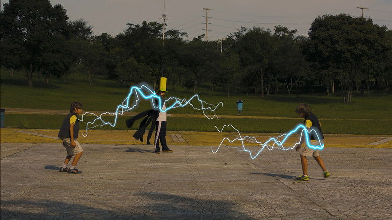 кадр из фильма O caçador de atrações do Circo Espacial (versão trash)