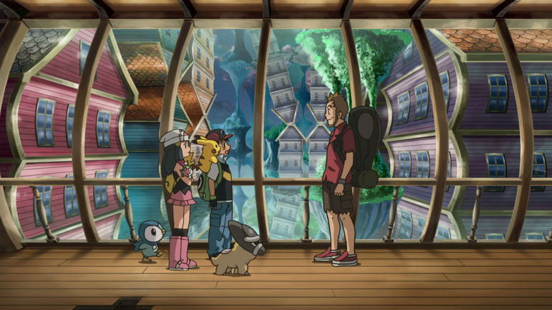 кадр из фильма 劇場版ポケットモンスター ダイヤモンド&パール ギラティナと氷空（そら）の花束 シェイミ