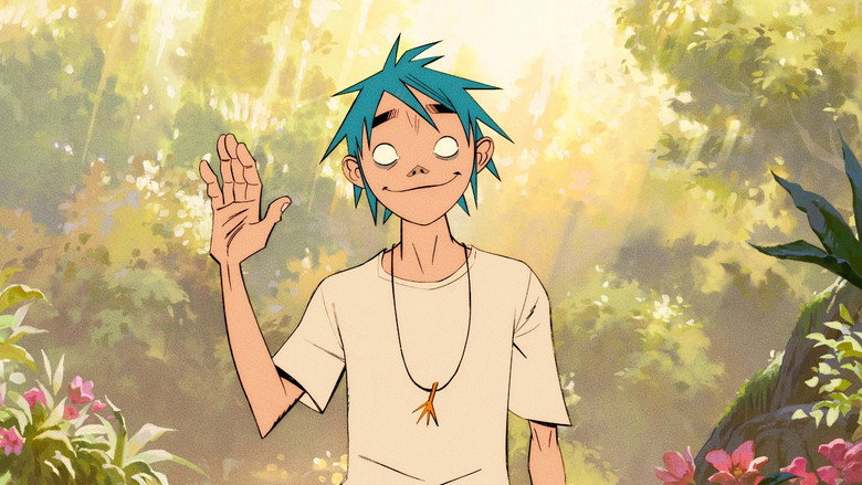 кадр из фильма Gorillaz Present: The Mountain, The Moon Cave and The Sad God