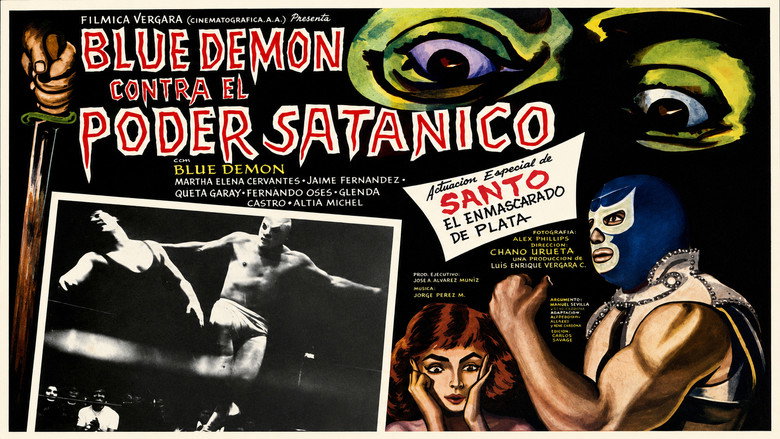 кадр из фильма Blue Demon vs. el poder satánico