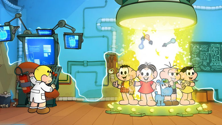 кадр из фильма Turma da Mônica em Uma Aventura no Tempo