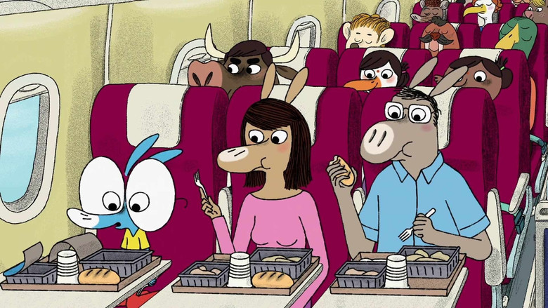 кадр из фильма Ariol prend l’avion (et autres têtes en l’air) !