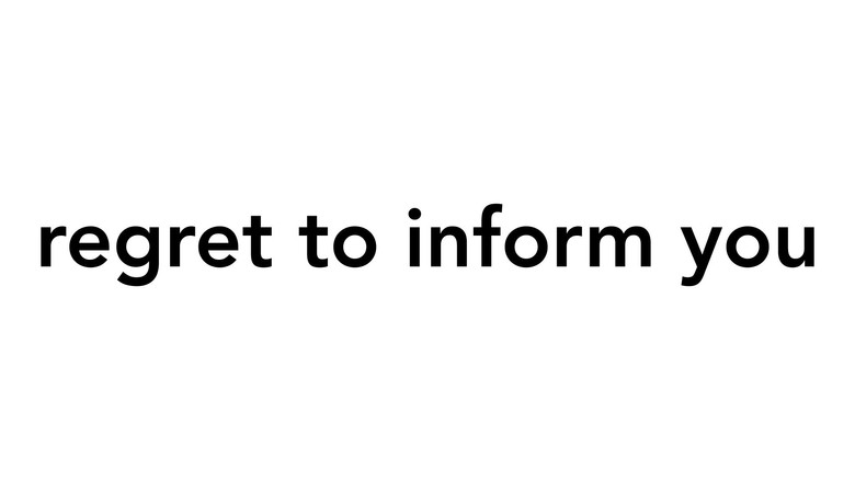 кадр из фильма Regret to Inform You