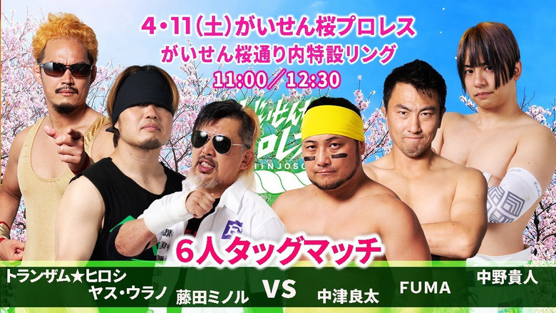 кадр из фильма がいせん桜プロレス