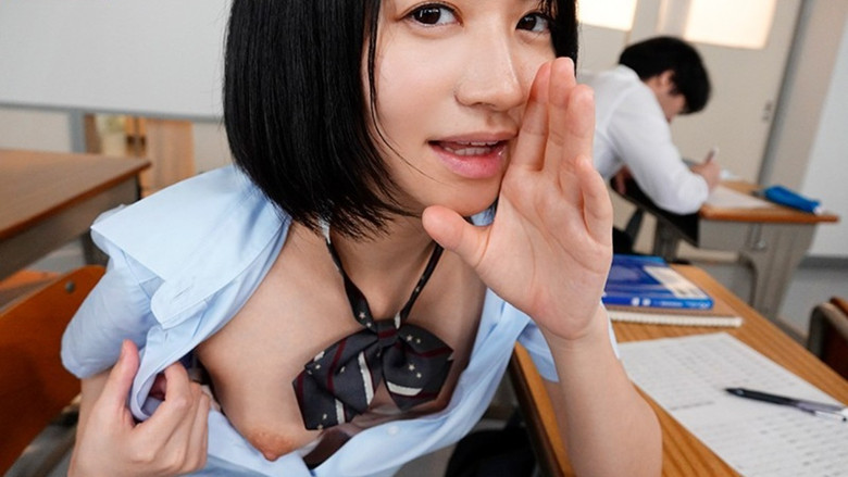 кадр из фильма 僕にしか聞こえないヒソヒソ声で超密着ささやき誘惑してくる小悪魔美少女