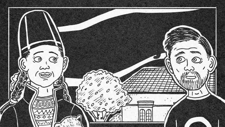 кадр из фильма Serietecknaren som gick på begravning