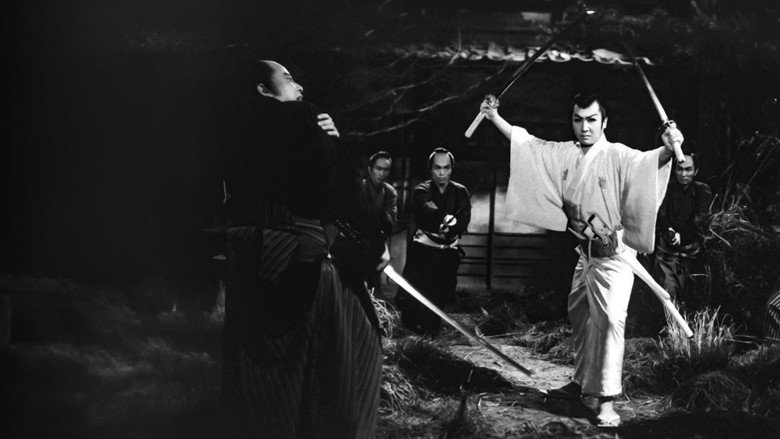 кадр из фильма 源氏九郎颯爽記　濡れ髪二刀流