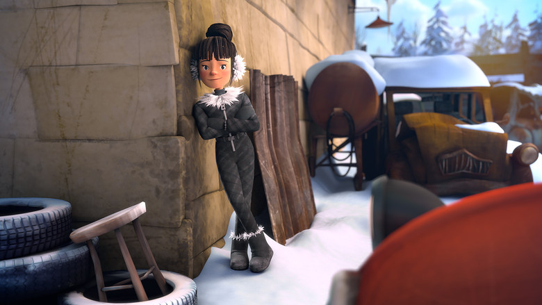 кадр из фильма Снежные гонки