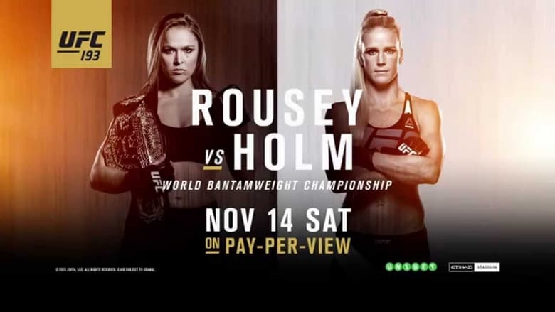кадр из фильма UFC 193: Rousey vs. Holm