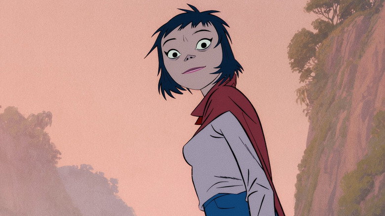 кадр из фильма Gorillaz Present: The Mountain, The Moon Cave and The Sad God