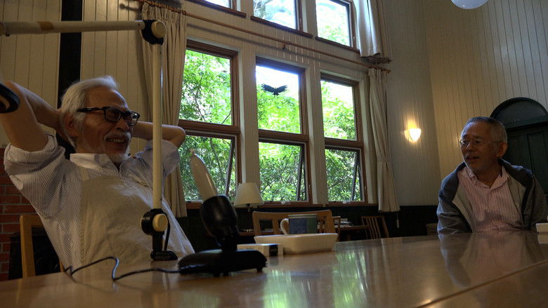 кадр из фильма Хаяо Миядзаки и птица