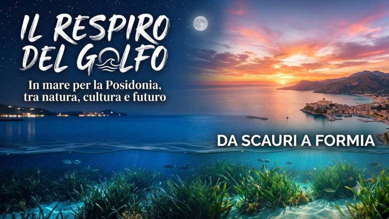 кадр из фильма IL RESPIRO DEL GOLFO - In mare per la Posidonia, tra natura, cultura e futuro Da Scauri a Formia