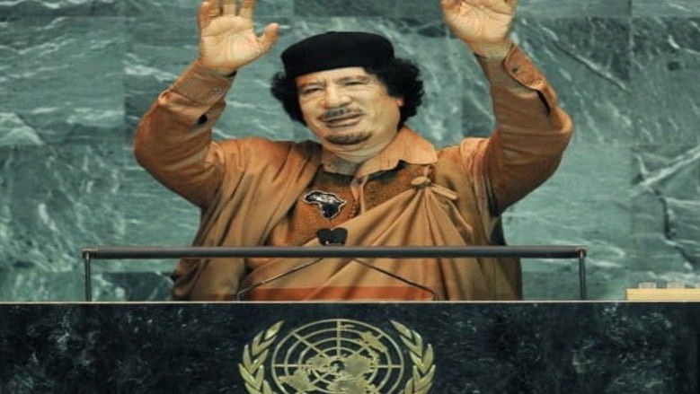 кадр из фильма Muammar Gaddafi speech at United Nations General Assembly