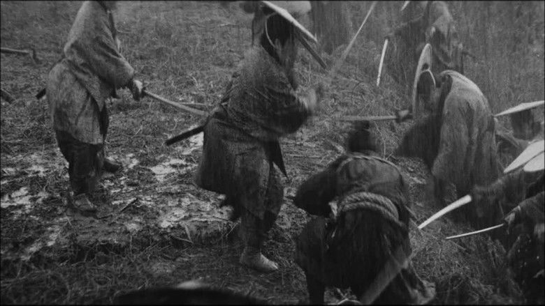 кадр из фильма Одиннадцать самураев