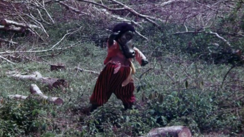 кадр из фильма The Rare Blue Apes of Cannibal Isle