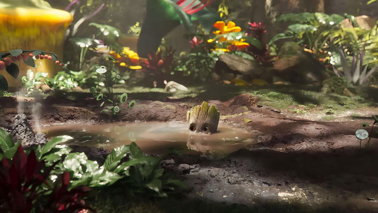 кадр из фильма Грут принимает ванну