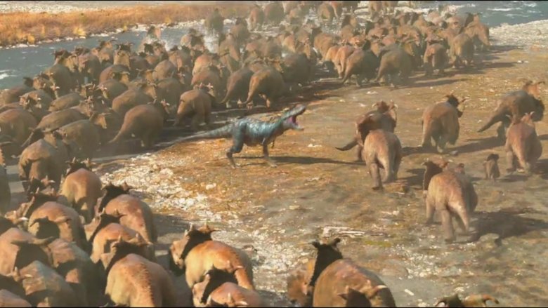 кадр из фильма Прогулки с динозаврами в 3D