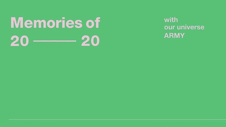 кадр из фильма BTS Memories of 2020