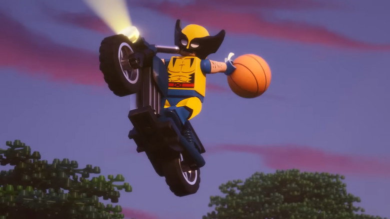 кадр из фильма LEGO Marvel X-Men: Robotic Hunter Sentinels Attack the X-Mansion!