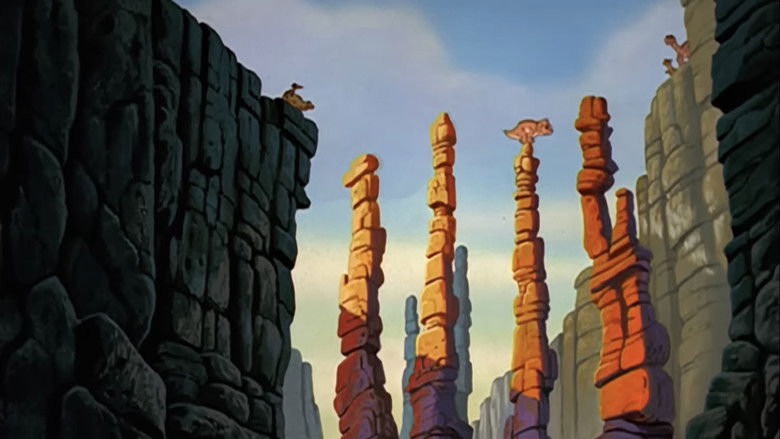 кадр из фильма Земля до начала времен 6: Тайна Скалы Динозавров