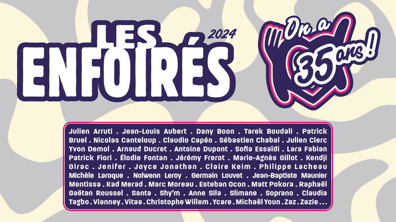 кадр из фильма Les Enfoirés 2024 - On a 35 ans !