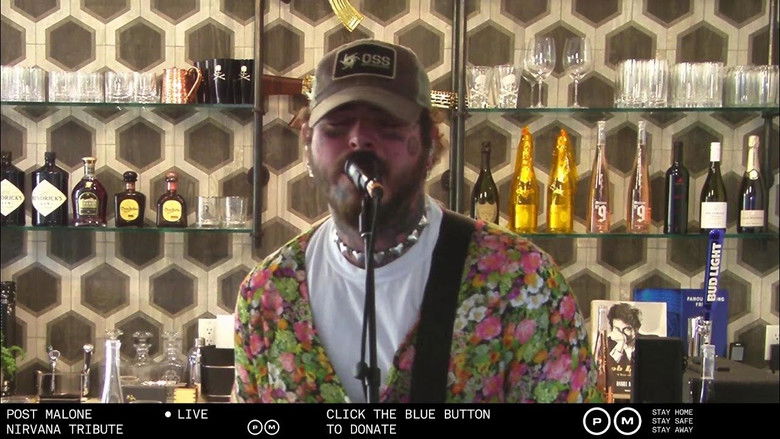 кадр из фильма Post Malone Nirvana Tribute Livestream