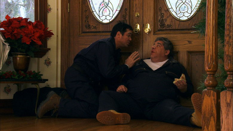 кадр из фильма Собака, спасшая Рождество