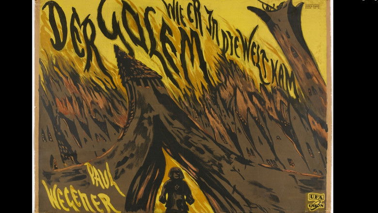 кадр из фильма Голем, как он пришел в мир