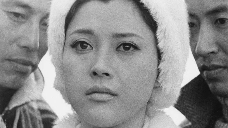 кадр из фильма Любовь под деревьями в снегу