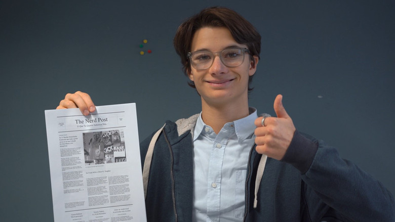 кадр из фильма O Nerd, o Bruto e a Roqueira