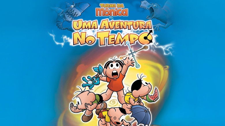 кадр из фильма Turma da Mônica em Uma Aventura no Tempo
