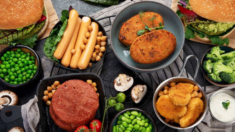 кадр из фильма La viande végétale défend son bifteck