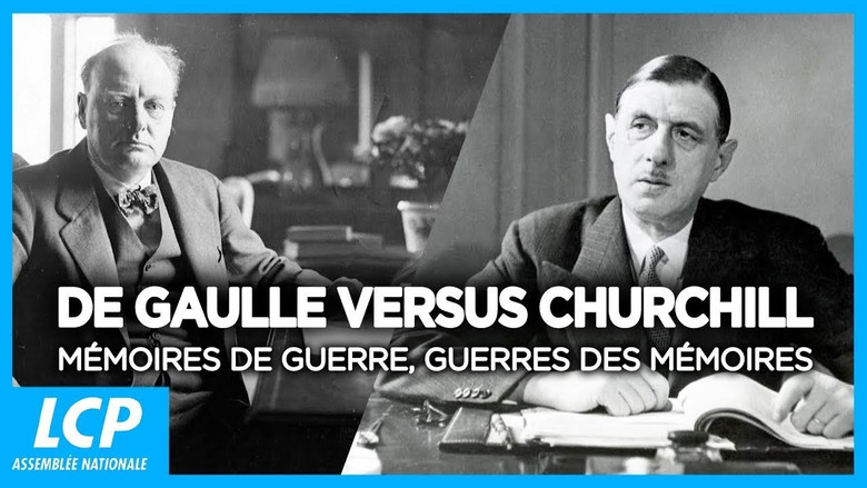кадр из фильма De Gaulle vs Churchill : Mémoires de guerre, guerre des mémoires