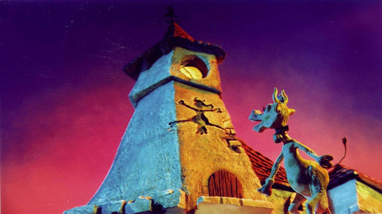 кадр из фильма La vache qui voulait sauter par dessus l'église