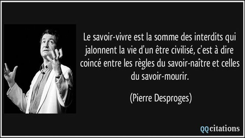 кадр из фильма Savoir-vivre