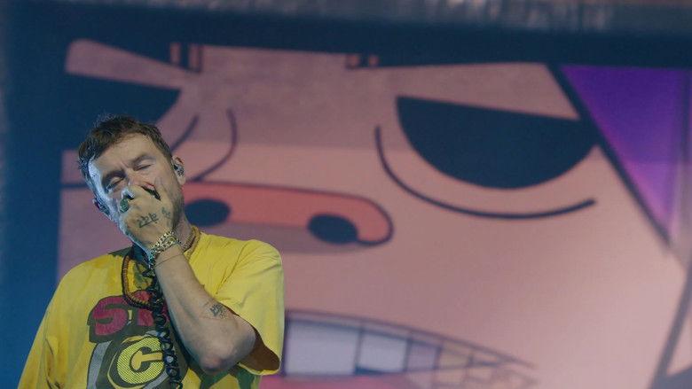 кадр из фильма Gorillaz Live (YouTube Music Nights)