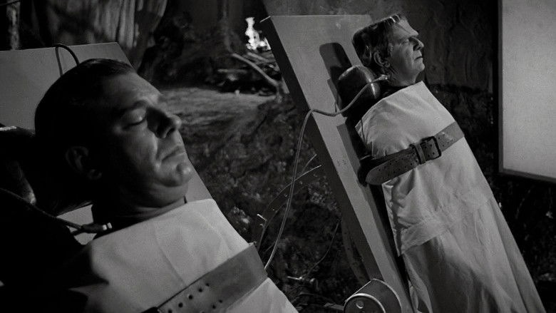 кадр из фильма Франкенштейн встречает Человека-волка