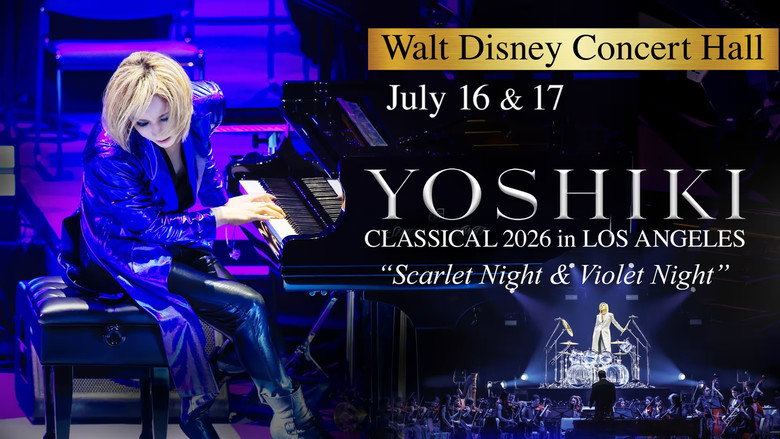 кадр из фильма YOSHIKI CLASSICAL 2026 in LOS ANGELES at WALT DISNEY CONCERT HALL “VIOLET NIGHT”